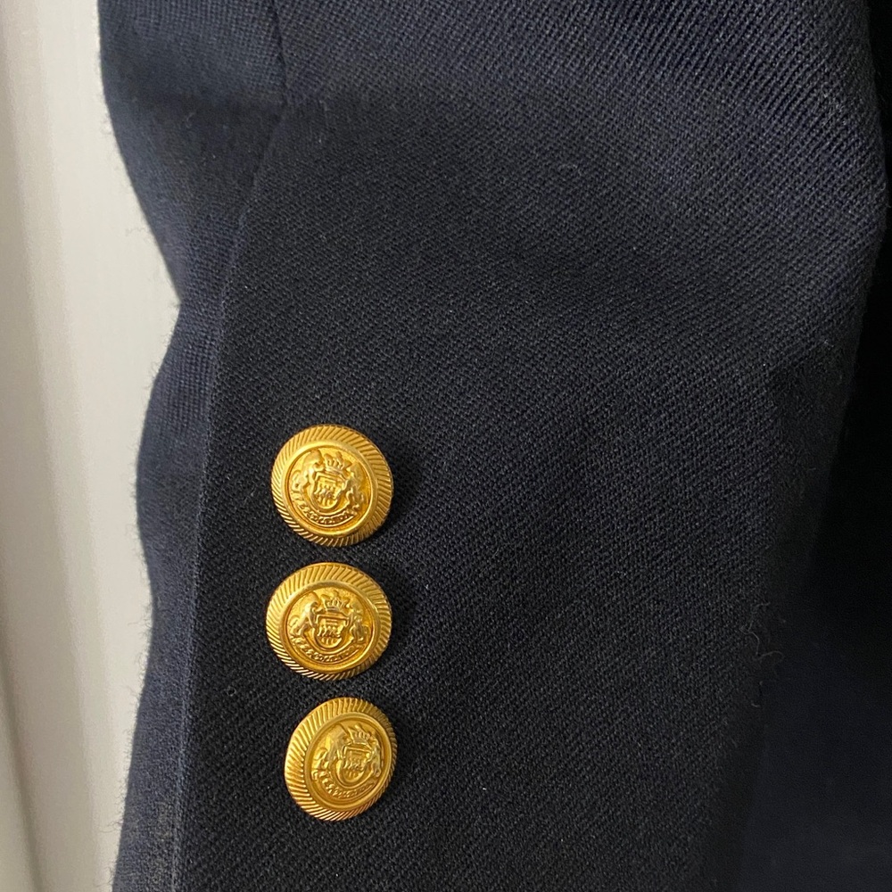 Pendleton Black Double-Breasted Blazer w/ Gold Bu… - image 4